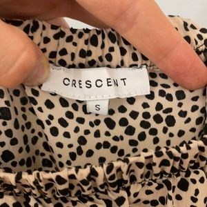 Boutique strapless leopard jump suit